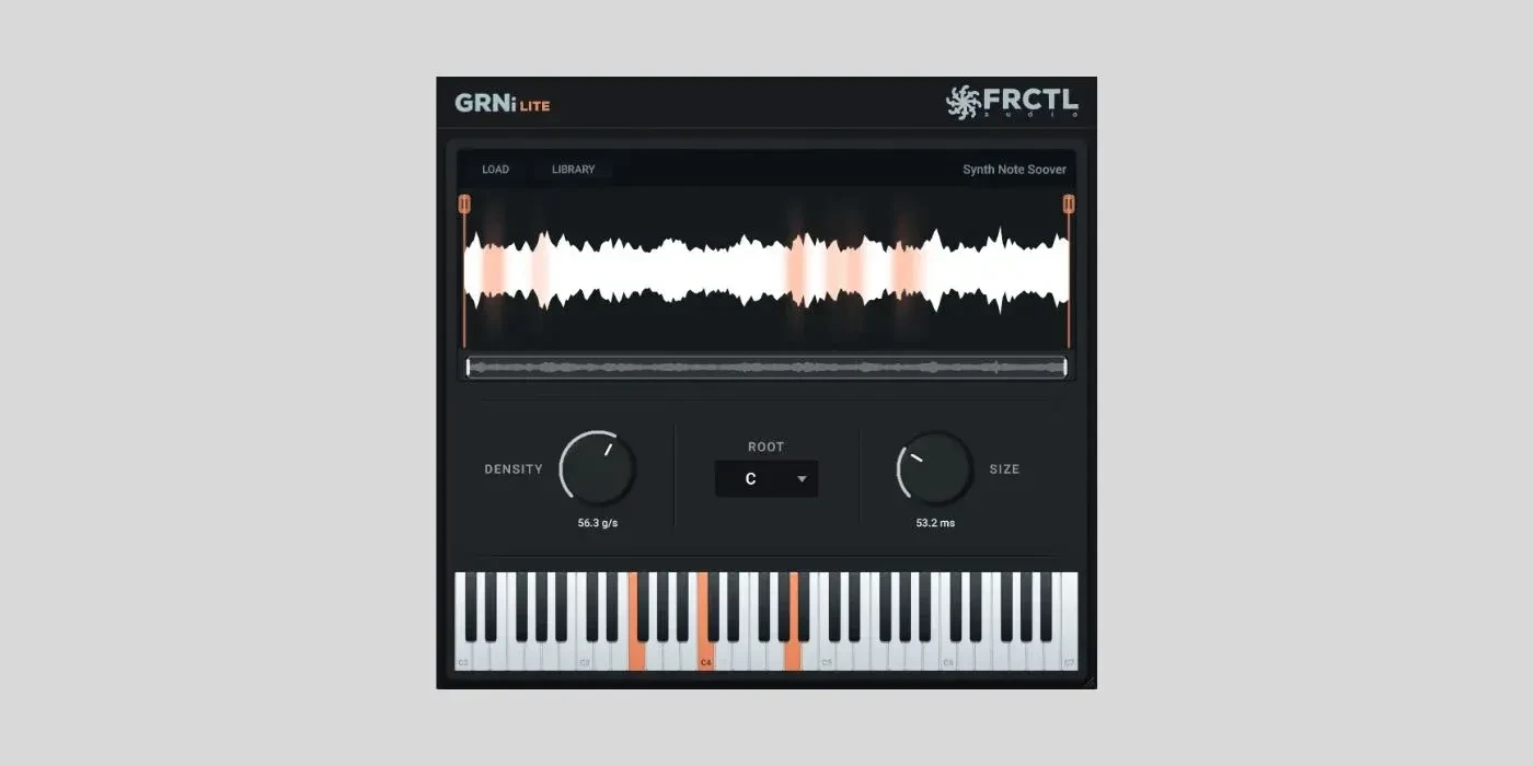 FRCTL Audio GRNi Lite — это бесплатный гранулярный сэмплер для macOS, Windows и Linux.