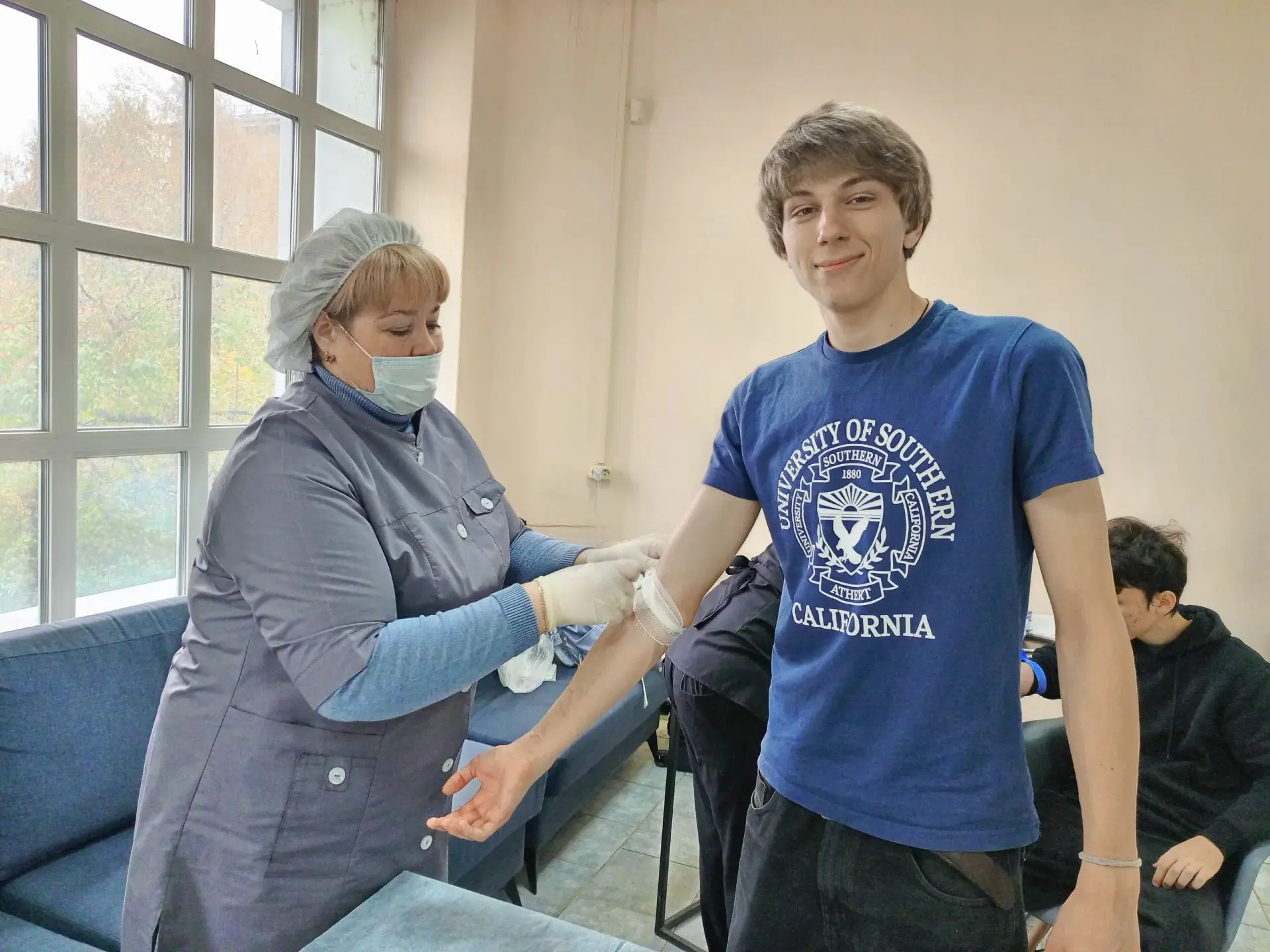 💥В Федеральным регистр доноров костного мозга вступил первокурсник инстита АТНиСТ Егор...