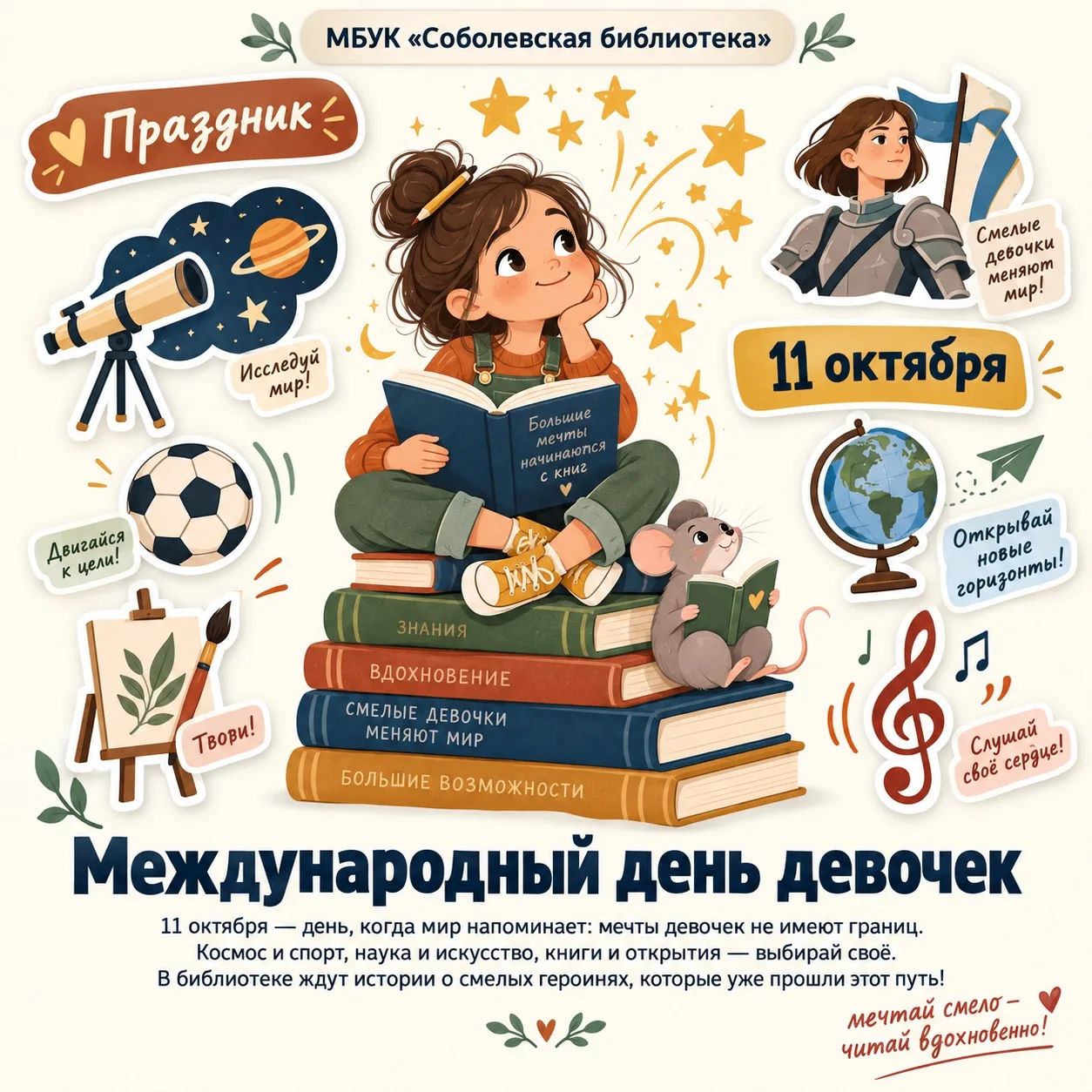 11 октября – Международный день девочек 👧📚