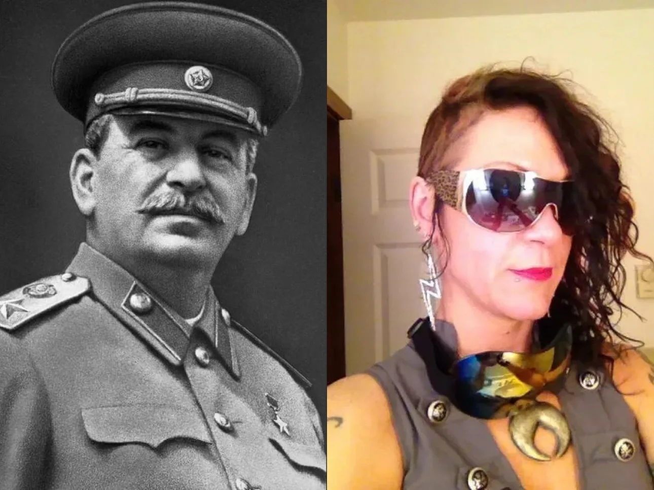 В Сети снова обсуждают фотографии внучки Сталина — Крис Эванс. Пользователей удивляет, ...