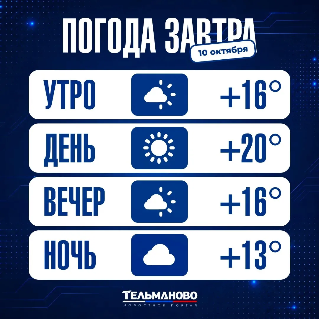 Ваш гид по погоде на завтра🌡