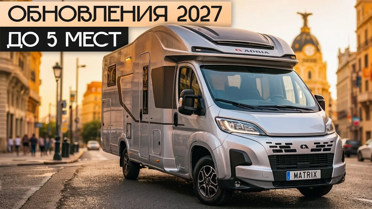 🔥 Бестселлер среди автодомов обновили! Новый Adria Matrix 2027