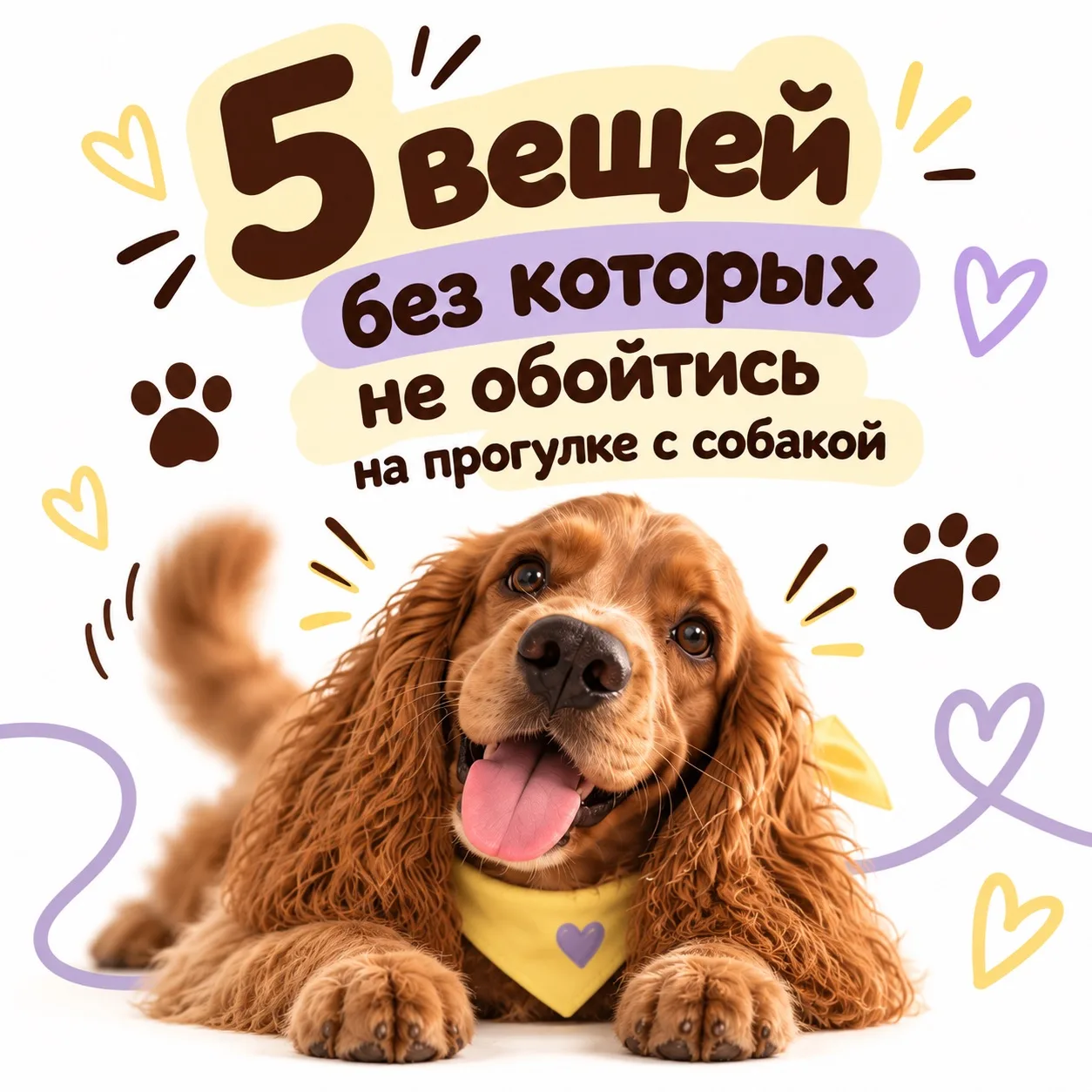 Что взять на прогулку с собакой: