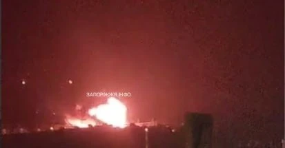 ❗️В Запорожье после прилёта возник пожар