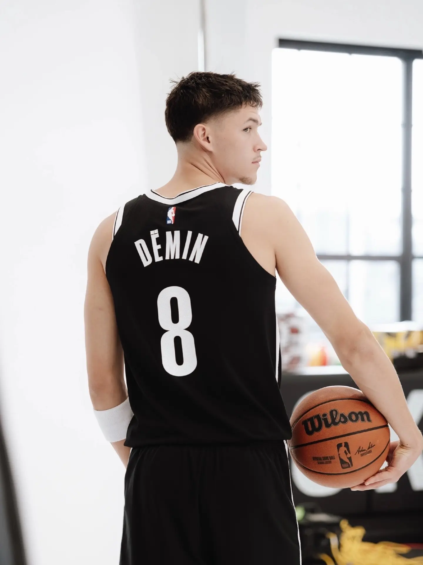 Баскетбольная джерси Егор Дёмин Brooklyn Nets NBA