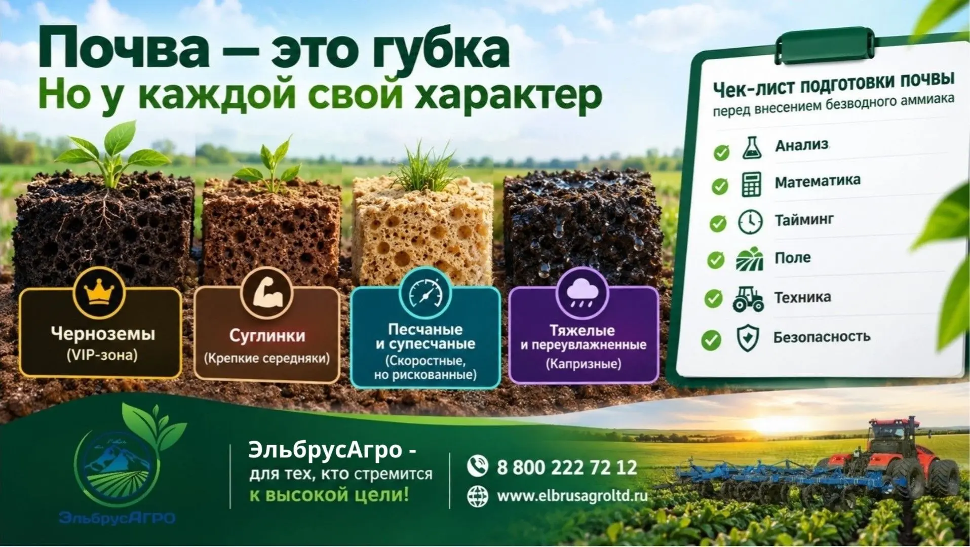 Почва — это губка. Но у каждой свой характер 🌿