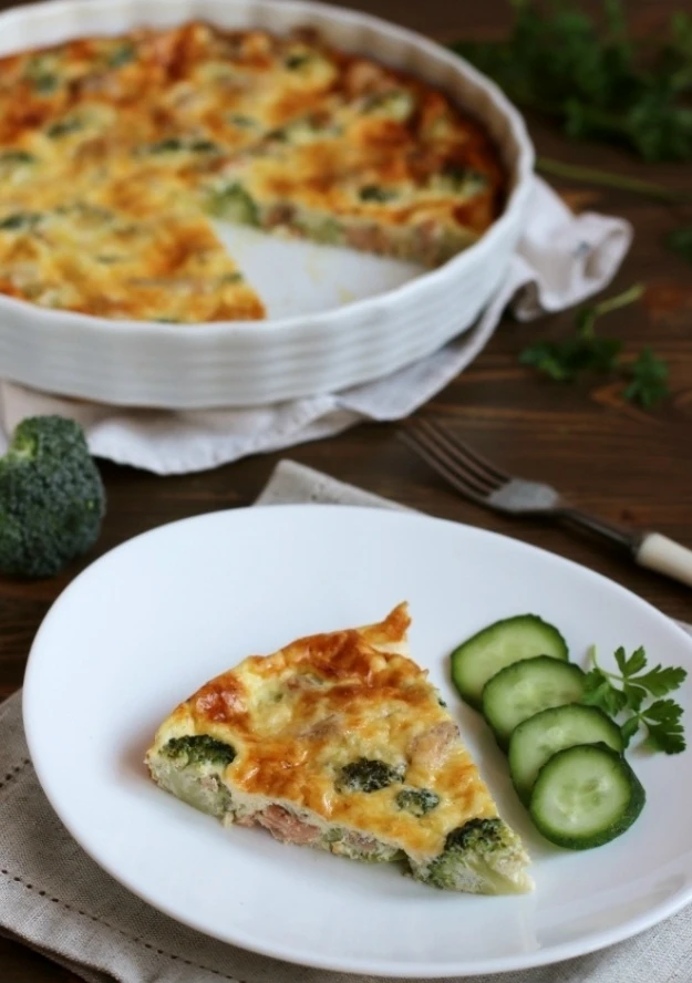 ЗАПЕКАНКА С РЫБОЙ И БРОККОЛИ