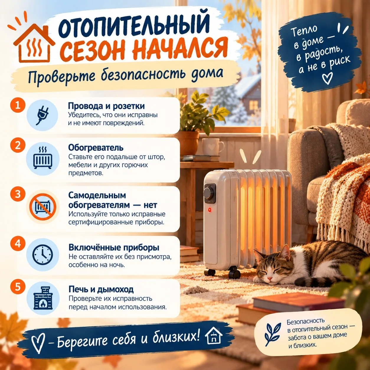 Отопительный сезон начался — поговорим о пожарной безопасности