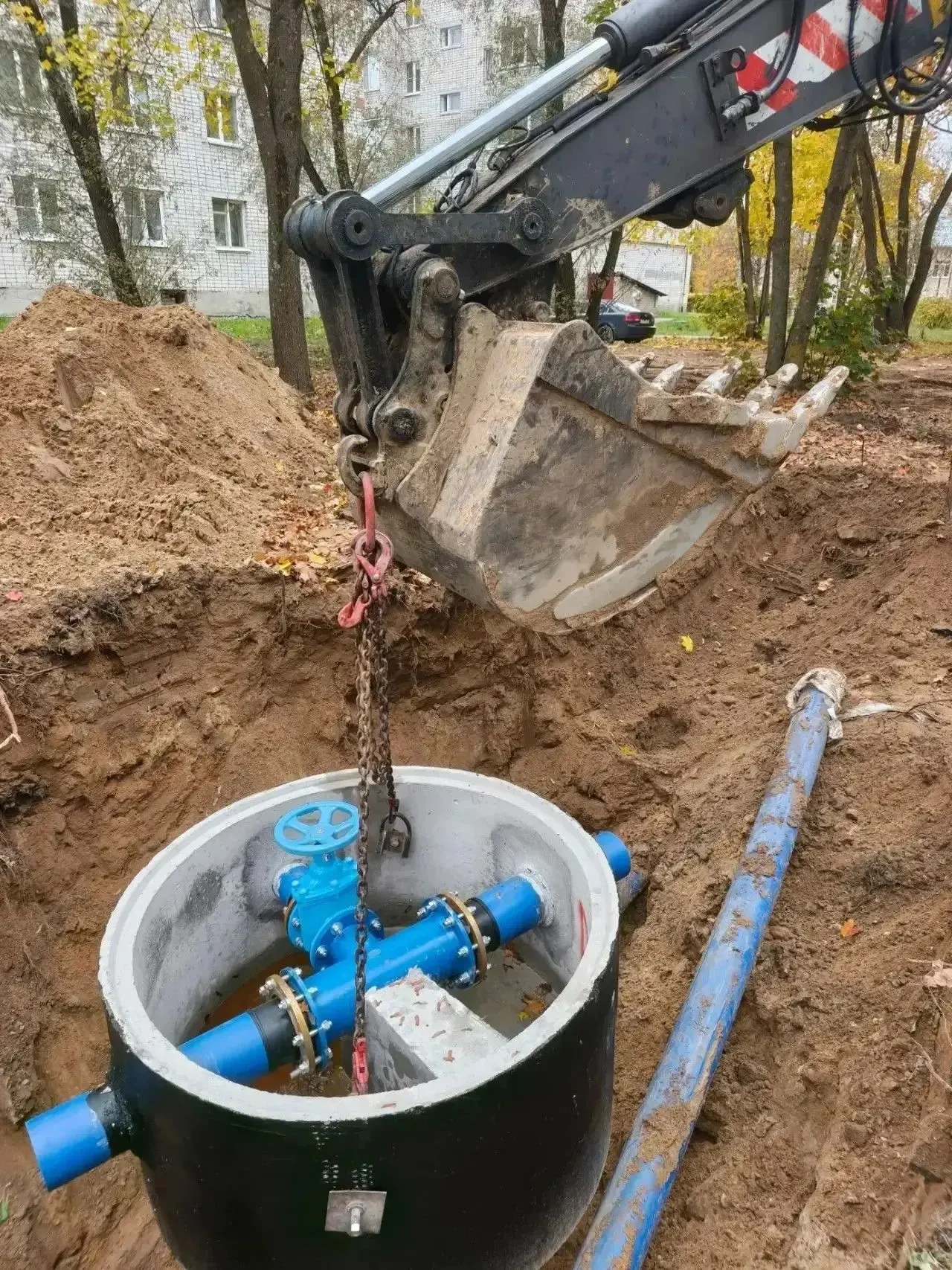 🛠 В Вольгинском обновляют коммунальные сети