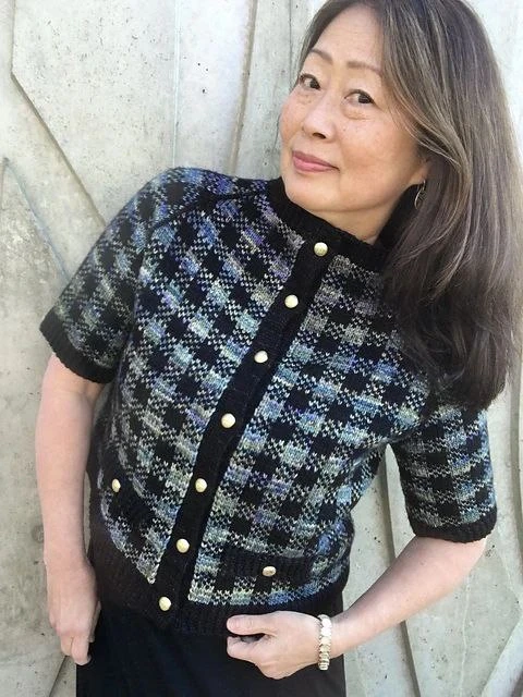 Gr8 Gingham Raglan by Jessie Maed Designs