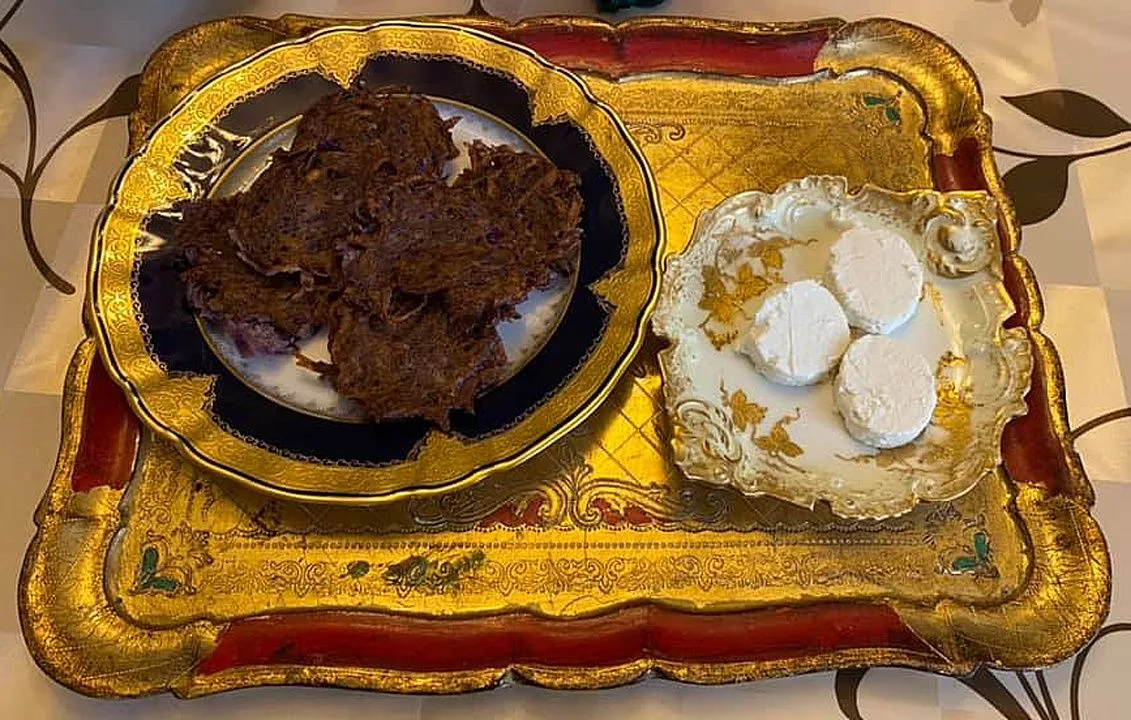 Драники из чёрной картошки