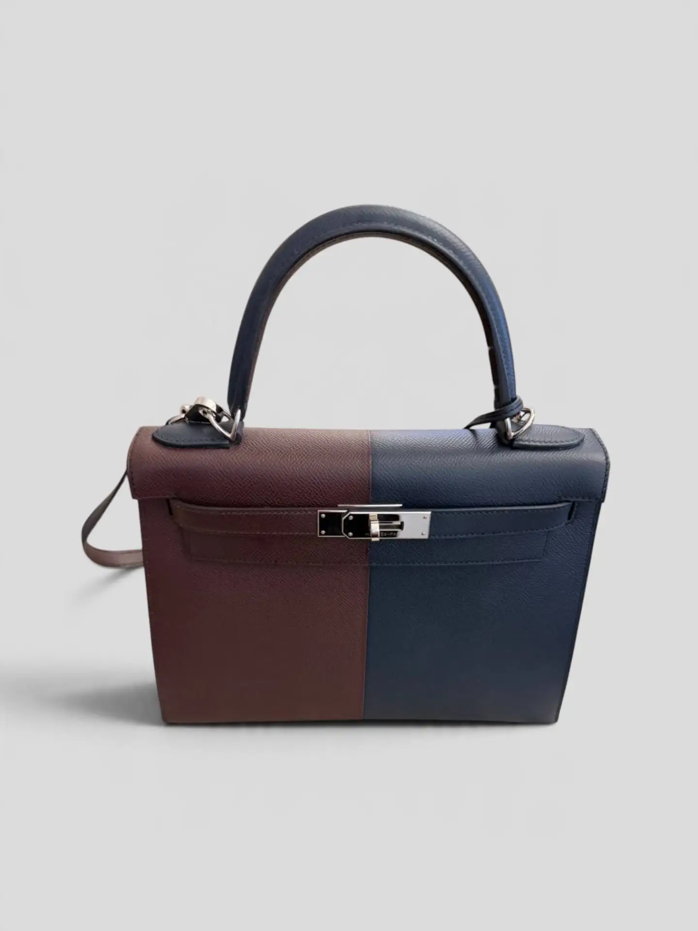 Сумка Hermes Kelly 28 Blue Indigo/rouge sellier/rouge casaque epsom, идеальное состояни...