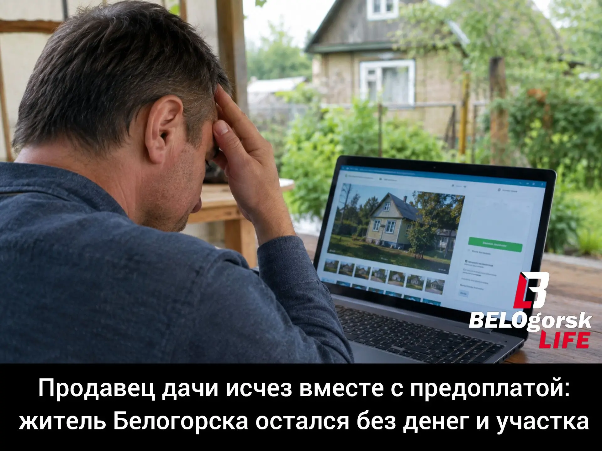 Попытка купить загородный участок через интернет обернулась для жителя Белогорска потер...