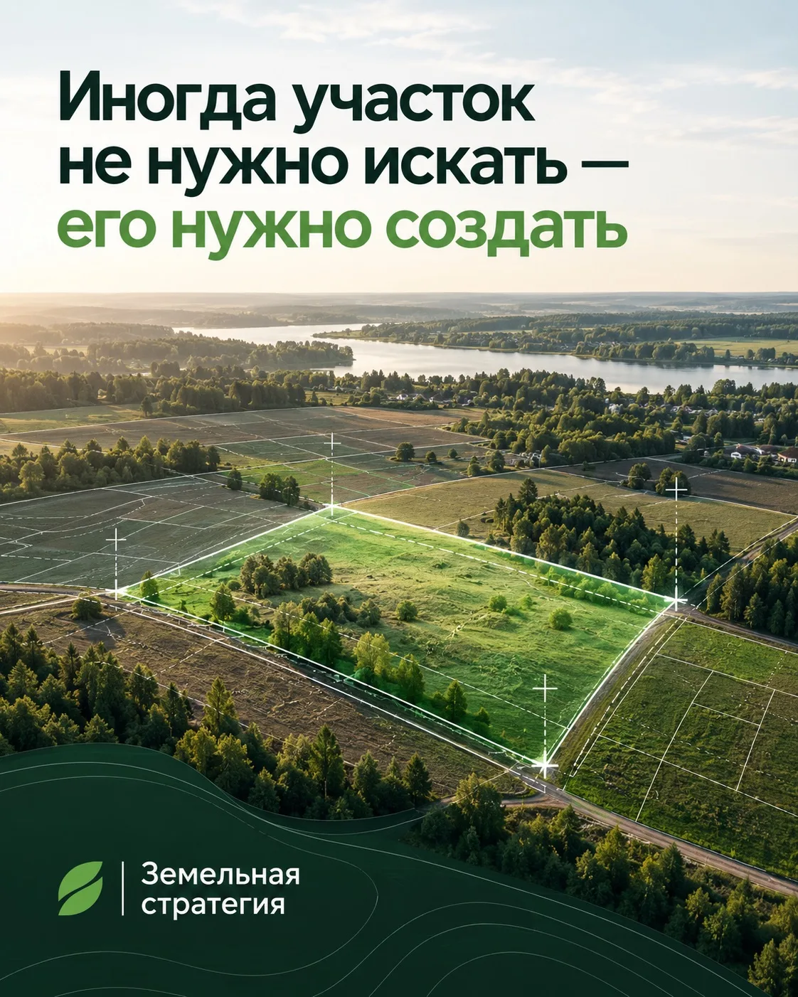 Иногда участок не нужно искать — его нужно создать