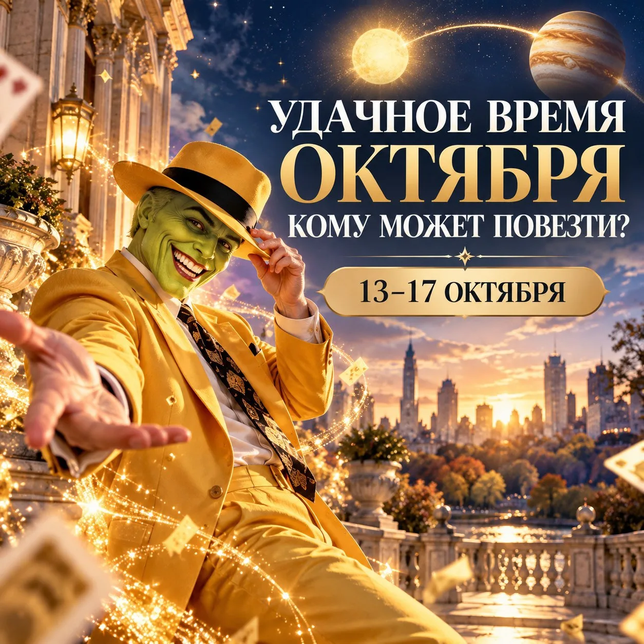 ❎УДАЧНОЕ ВРЕМЯ ОКТЯБРЯ: КОМУ МОЖЕТ ПОВЕЗТИ?