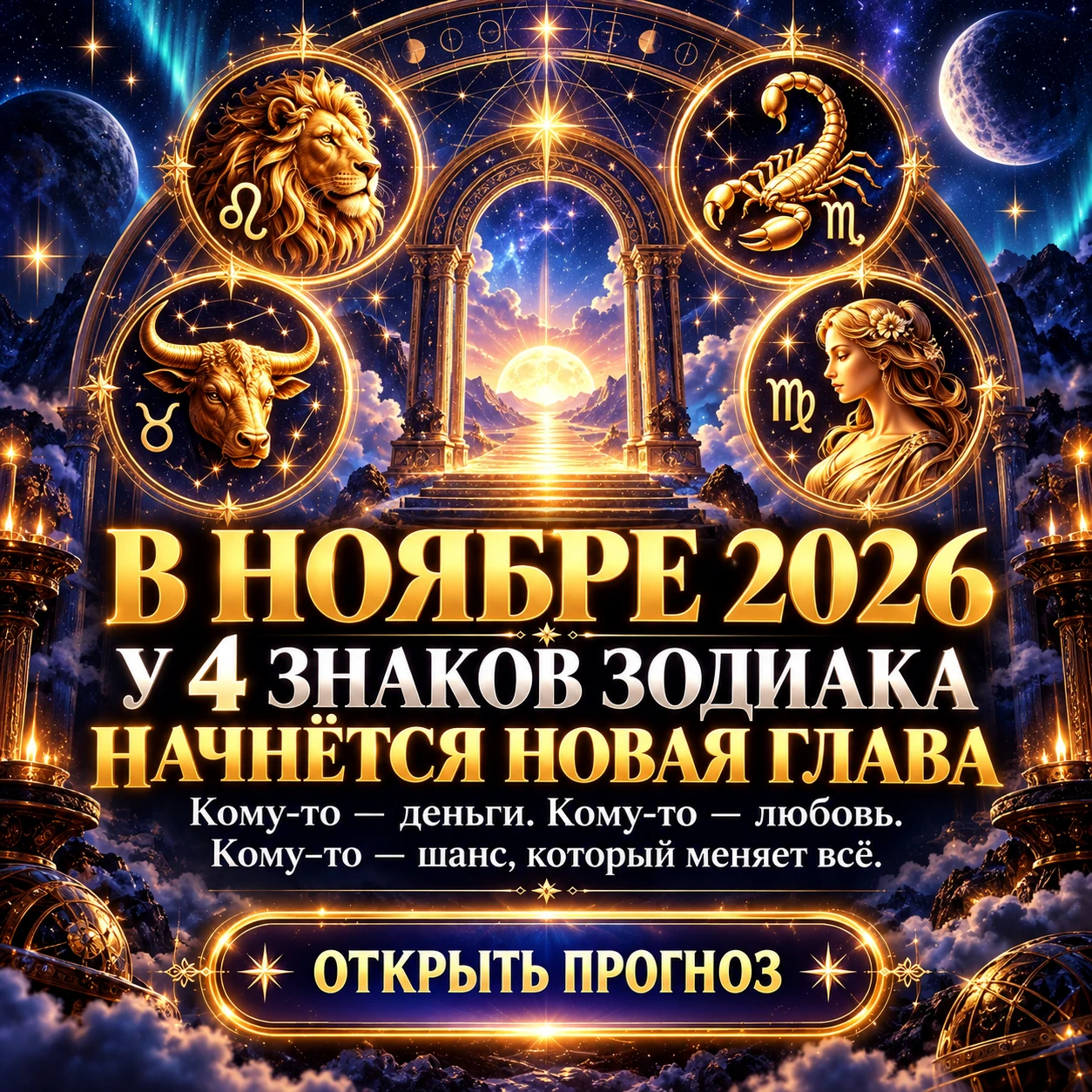 🌙 В НОЯБРЕ 2026 У 4 ЗНАКОВ ЗОДИАКА НАЧНЁТСЯ НОВАЯ ГЛАВА