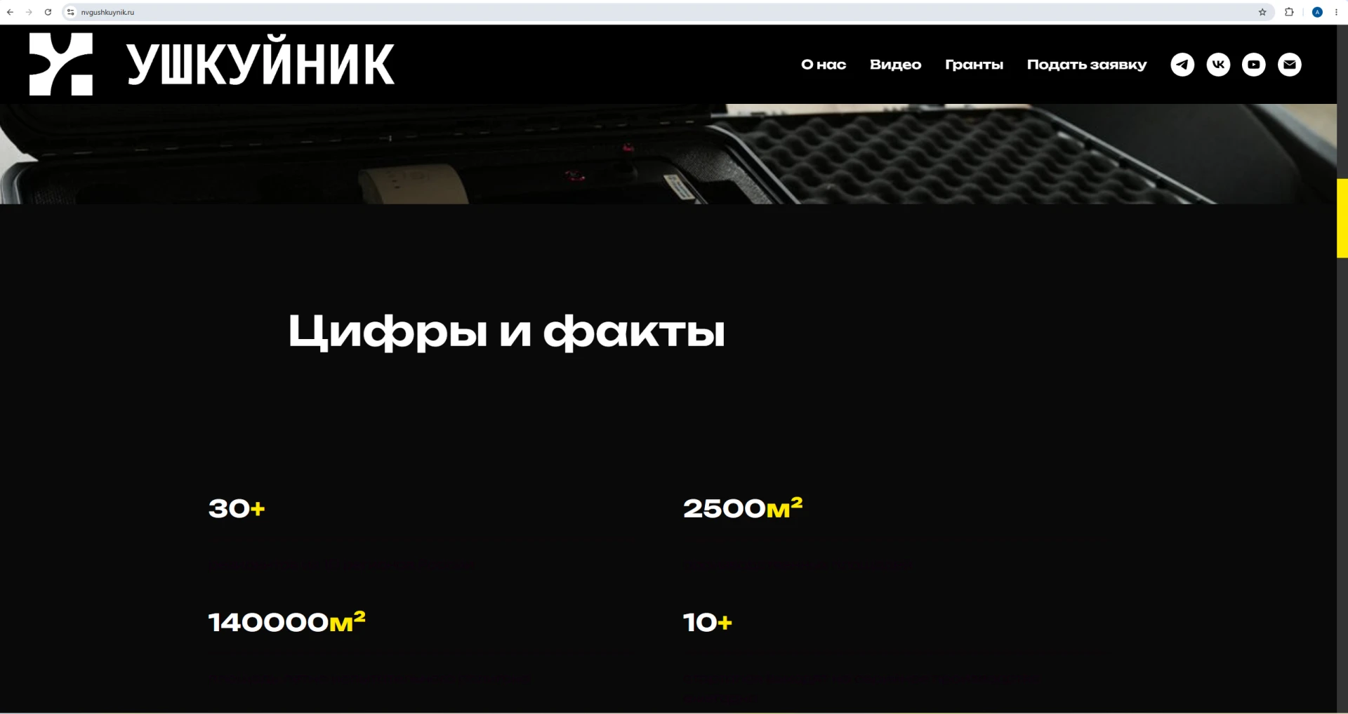 Числа на сайте "Ушкуйника" не кликабельные, непонятн, 30+ чего там и 10+ чего