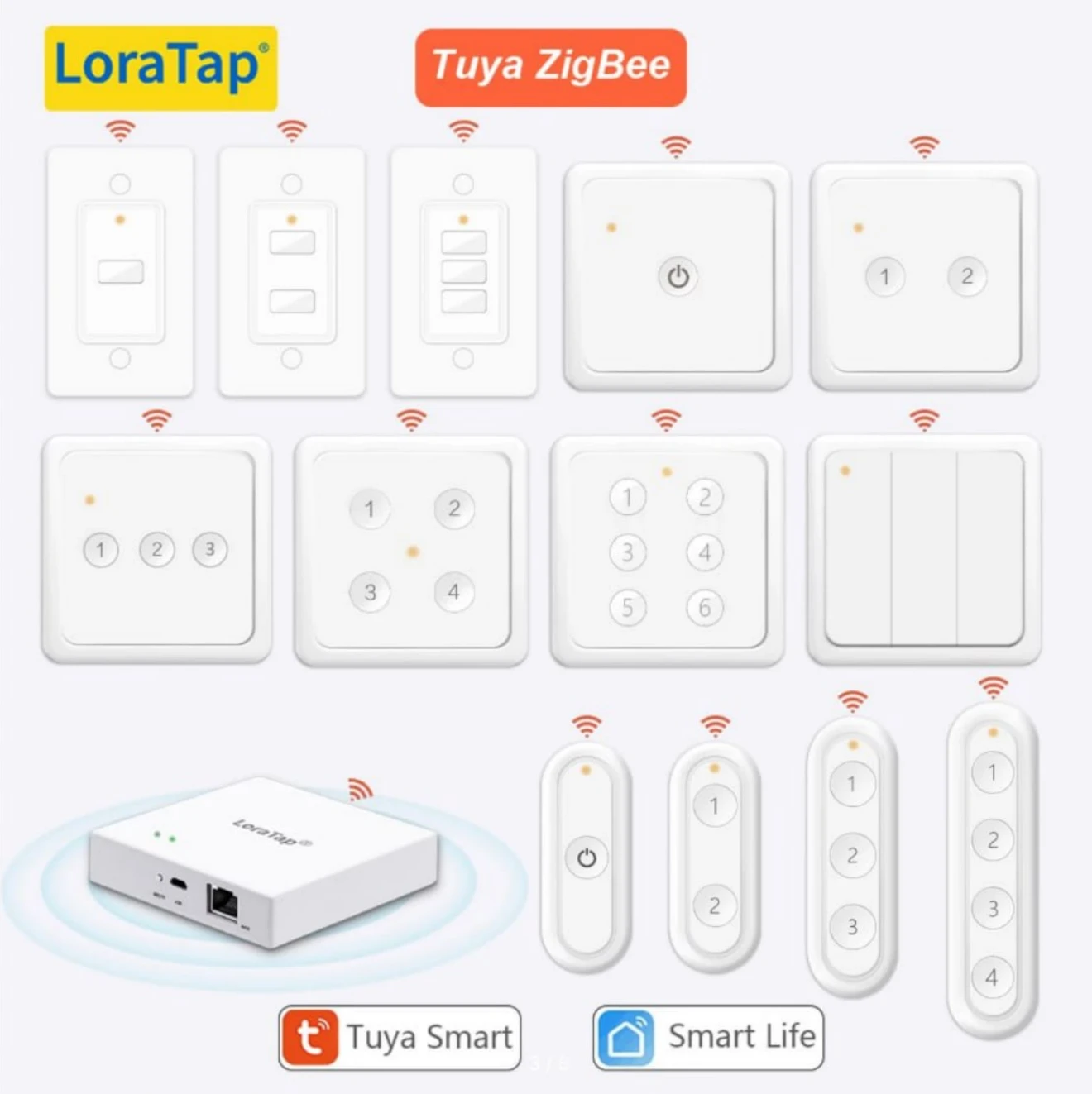 LoraTap ZigBee кнопки:
