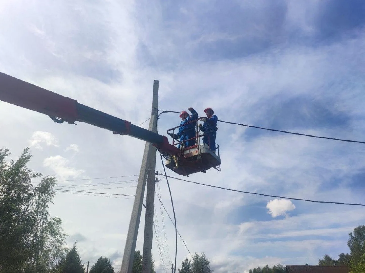 В Истре обновили электросети в деревне Трусово