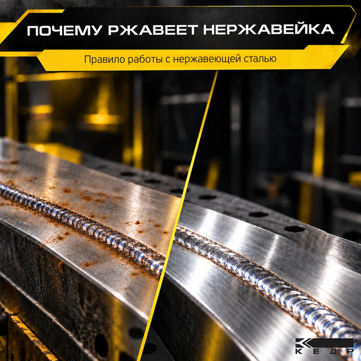 Для нержавейки нужен отдельный инструмент