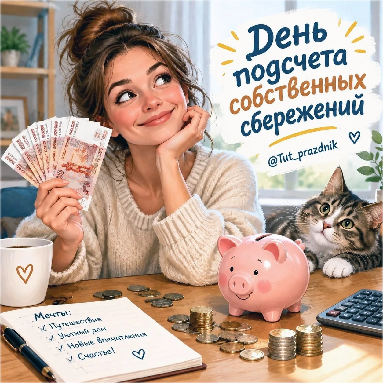 💰 11 октября — День подсчёта собственных сбережений 🐷