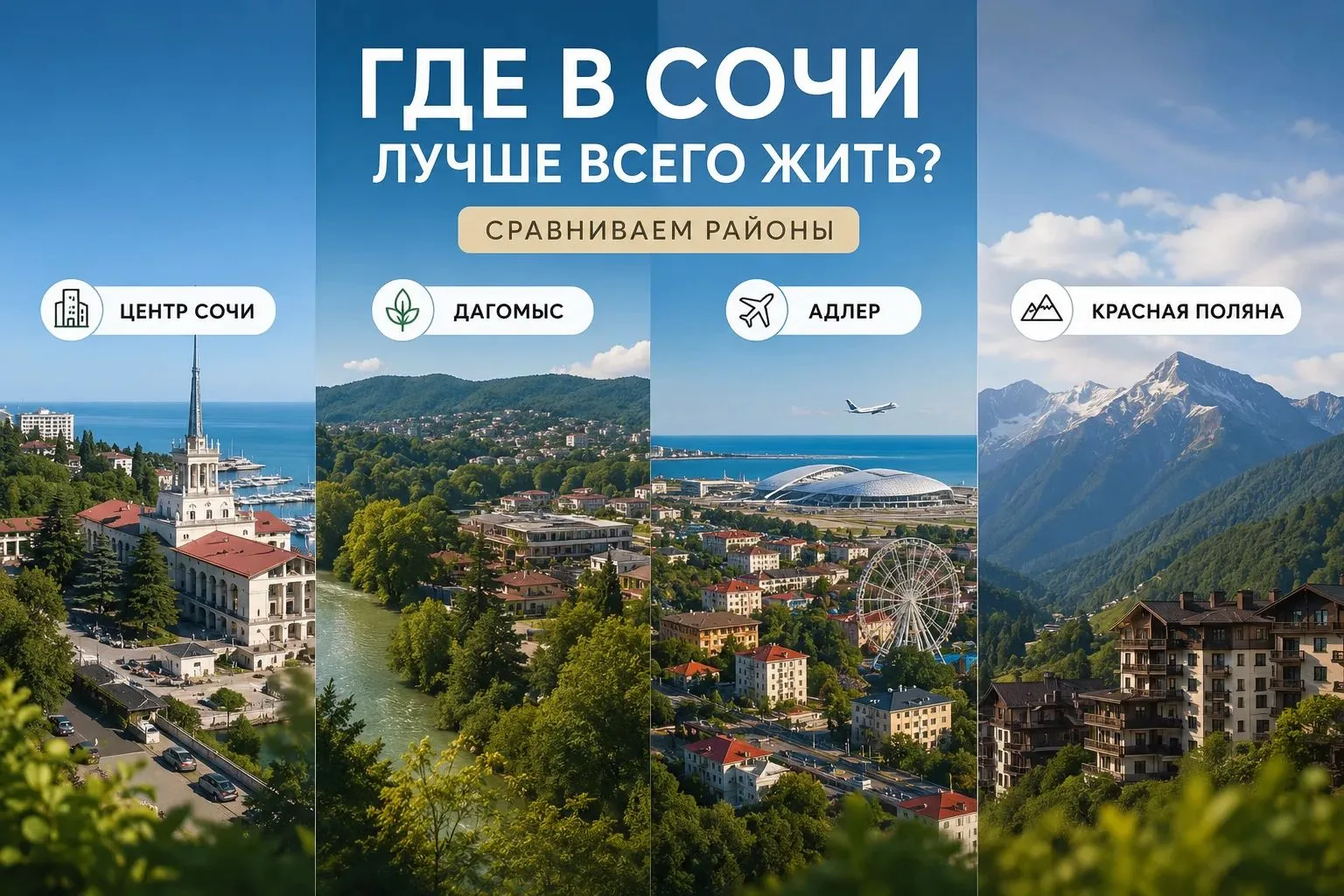 🏡 Где в Сочи лучше всего жить?