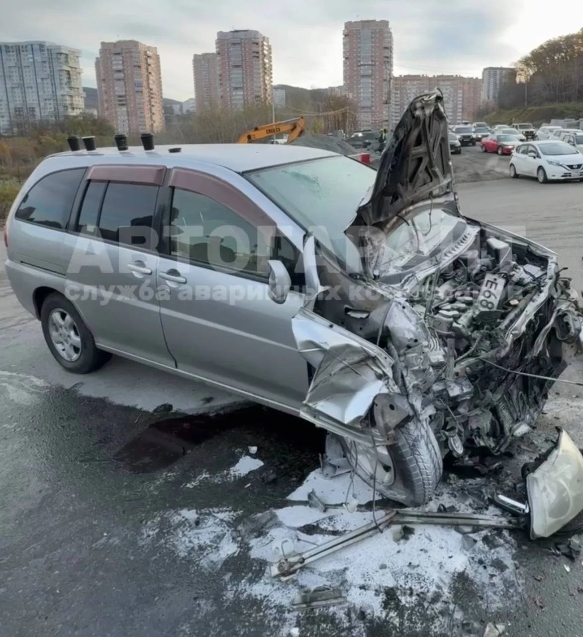 ❗️ ДТП в районе ул. Бородинская, 42 во Владивостоке.