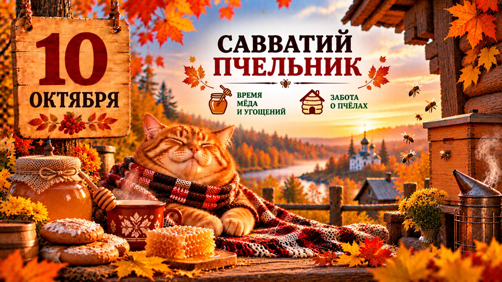 🌿 10 октября — Савватий Пчельник: народные приметы 🌿