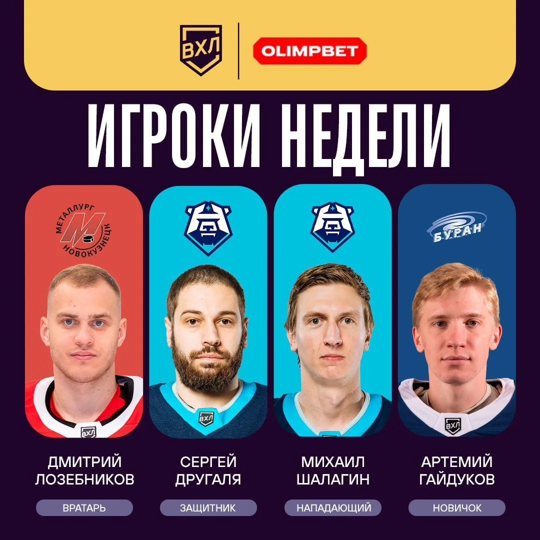 Определены лучшие игроки прошедшей недели регулярного