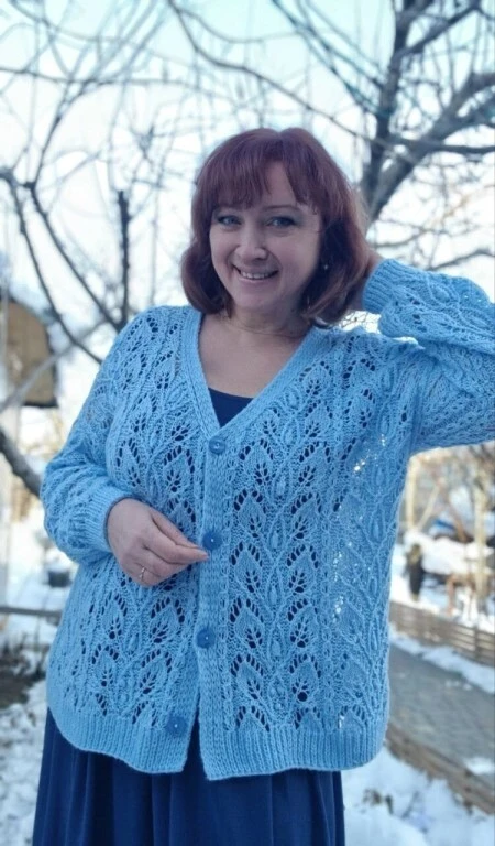 Ажурный жакет