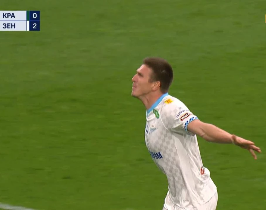 3:0 «Зенит» – Соболев добил «Краснодар» уже в начале первого тайма!