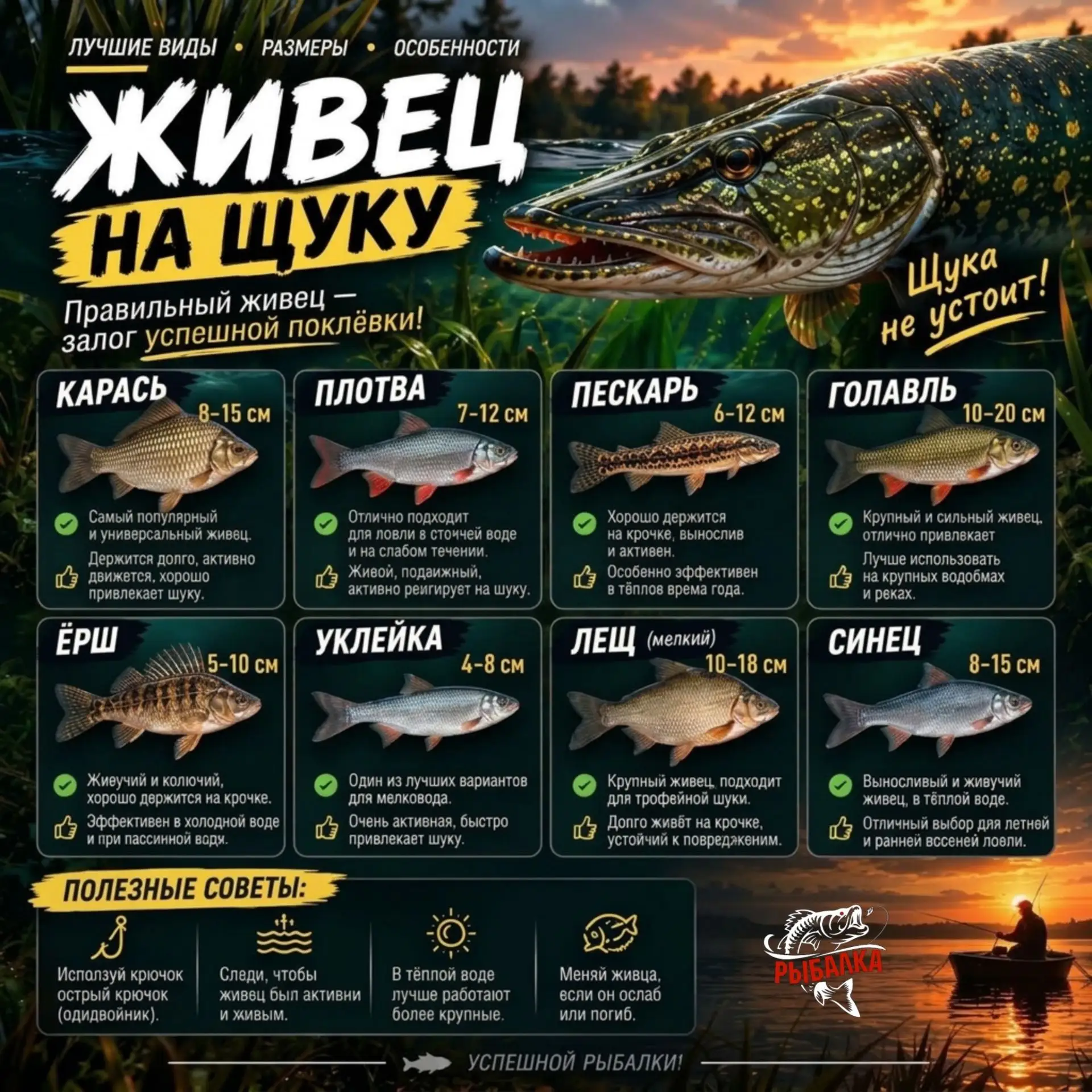 🐟  Какой живец действительно работает лучше всего❓