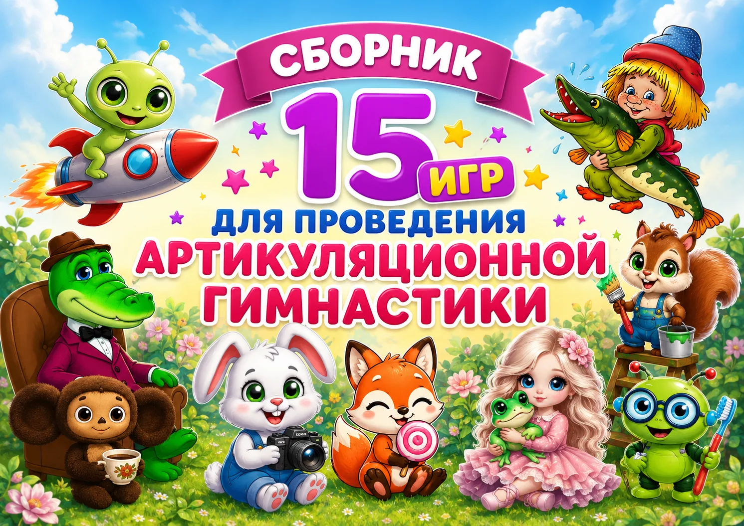 👅СБОРНИК 15 ИГР ДЛЯ ПРОВЕДЕНИЯ АРТИКУЛЯЦИОННОЙ ГИМНАСТИКИ