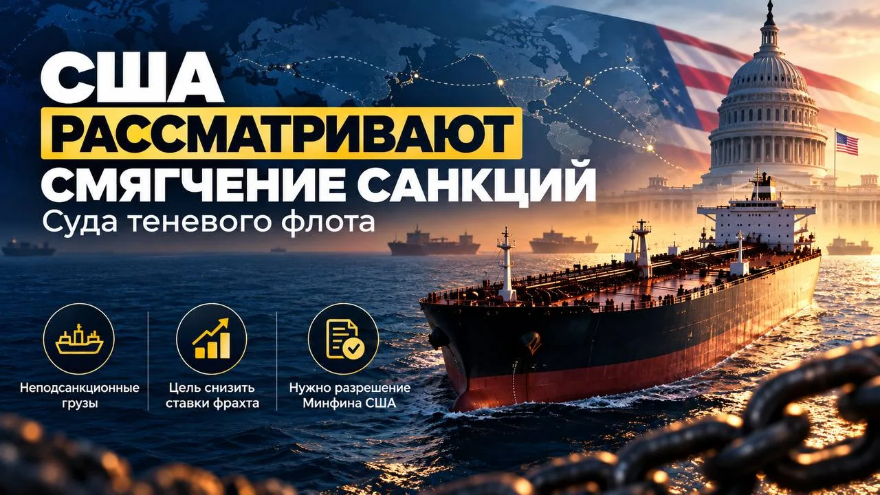 💬 Обозрение: Сша рассматривают смягчение санкций против судов теневого флота