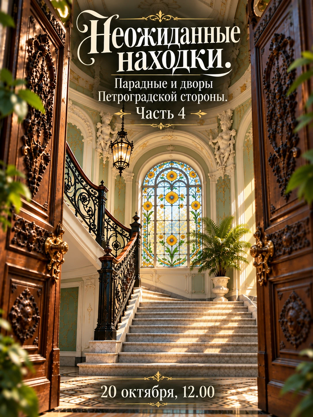 🌿 «Неожиданные находки. Парадные и дворы Петроградской стороны. Часть 4» - бесплатная ...