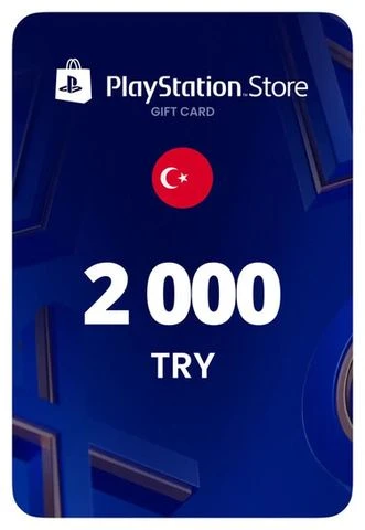 Карта пополнения Playstation 2000 TRY + возврат 25% от Т-Банка