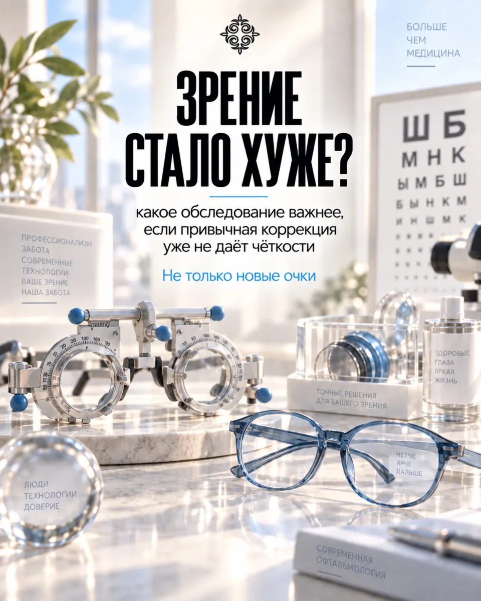 Если привычная коррекция перестала давать четкую картинку, вы чаще щуритесь или глаза с...