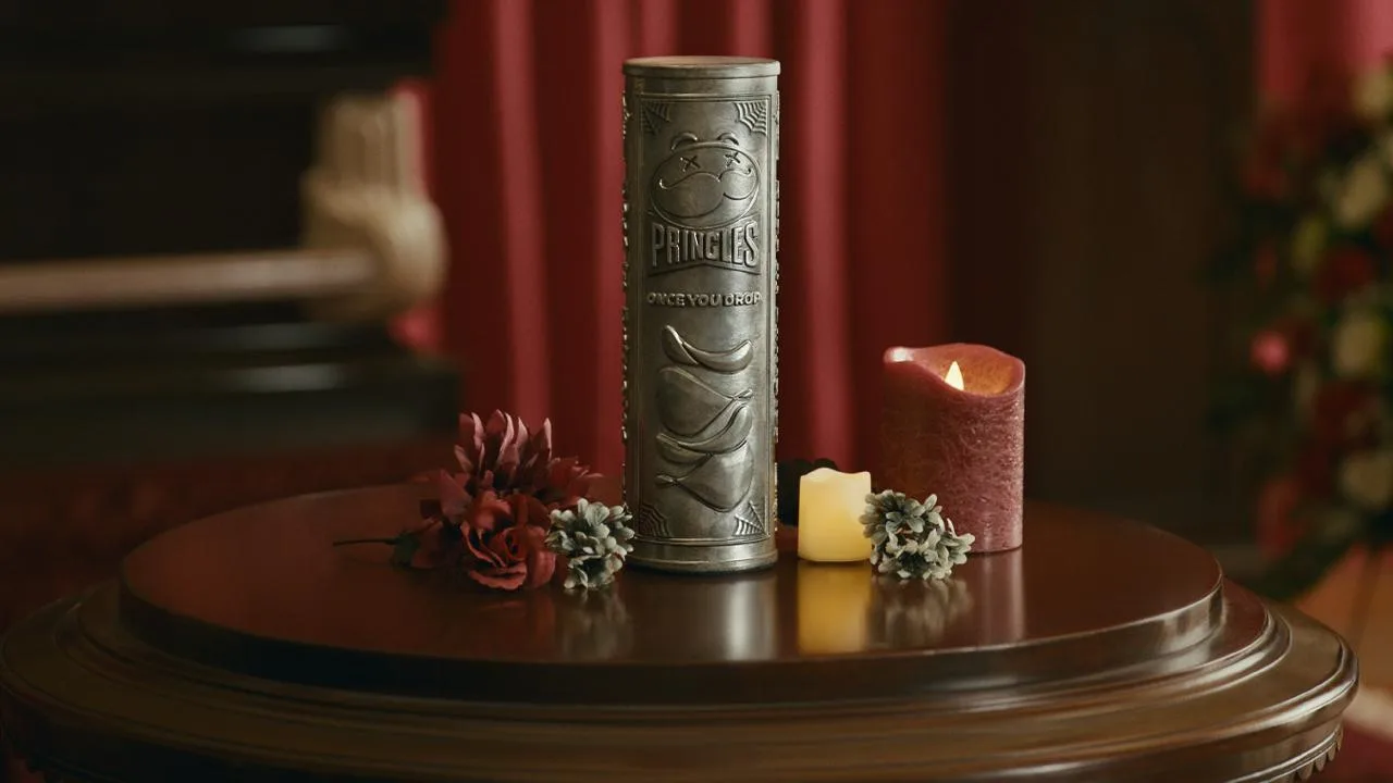 Pringles к Хэллоуину сделали урну для праха в виде своей фирменной банки из под чипсов....