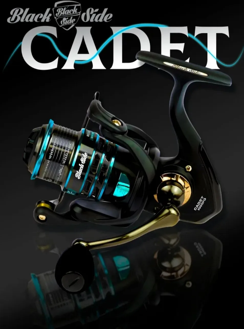Катушка для спиннинга Black Side Cadet 3000FD (5+1 подш) рыболовная, катушка для рыбалк...