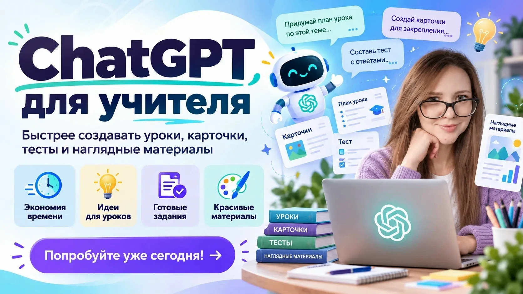 🎓 Коллеги, вы всё ещё вручную составляете планы уроков, придумываете 10 вариантов зада...