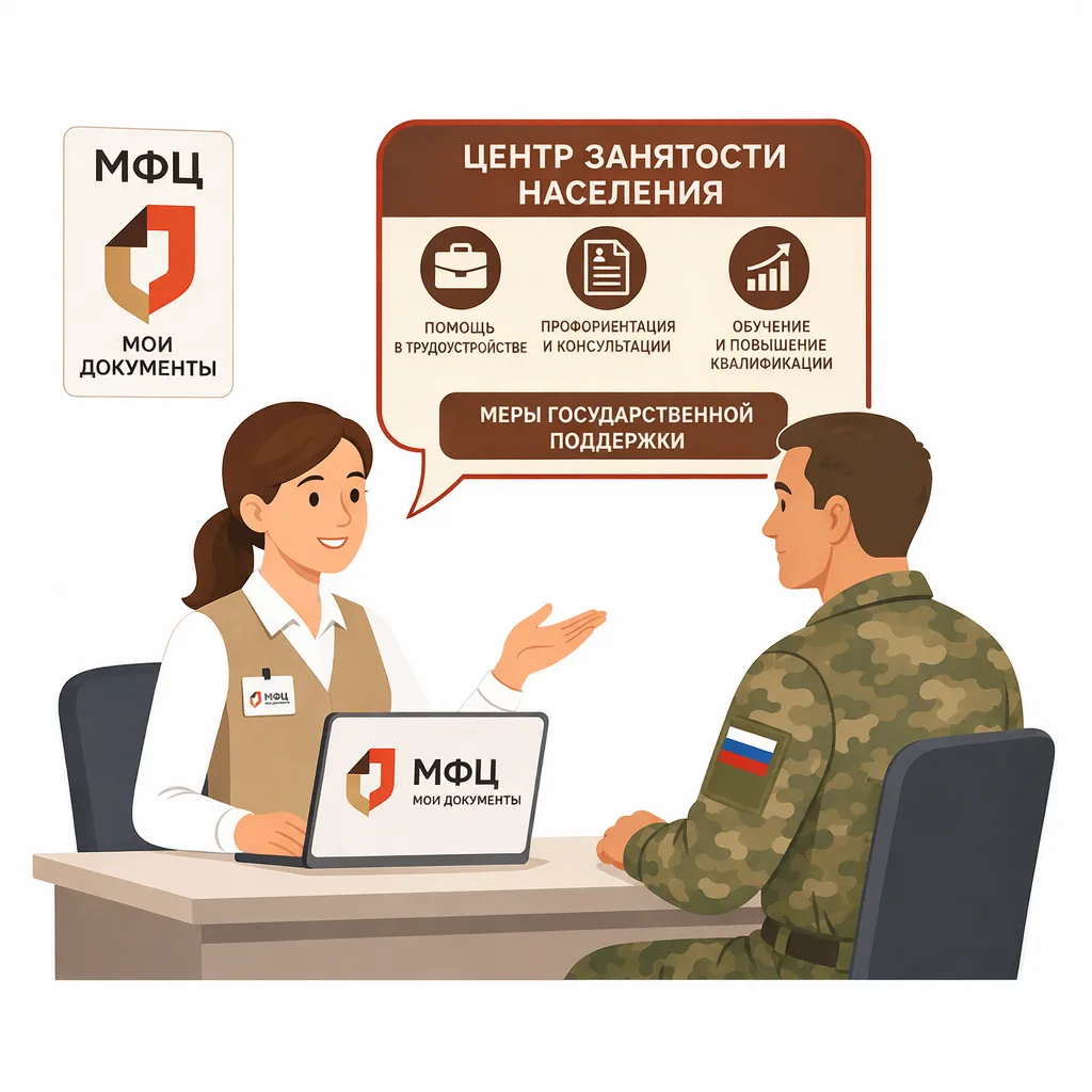 🤝 В МФЦ Коми участники СВО и члены их семей могут получить консультацию по вопросам тр...