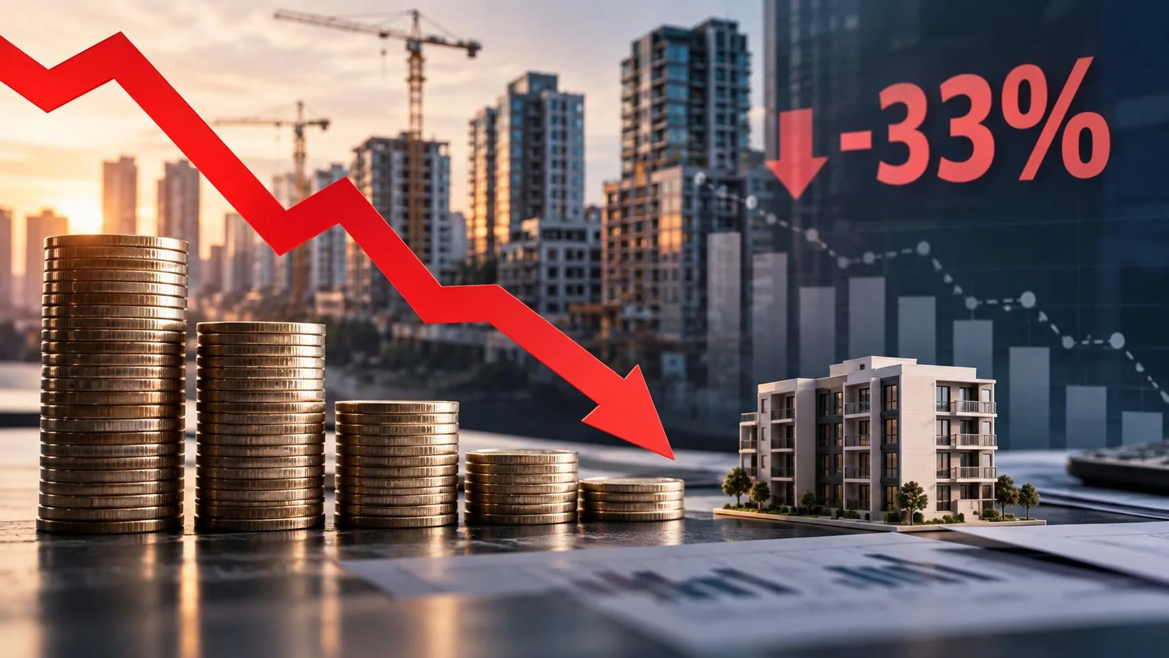 🏢 Инвестиции в недвижимость сократились на треть
