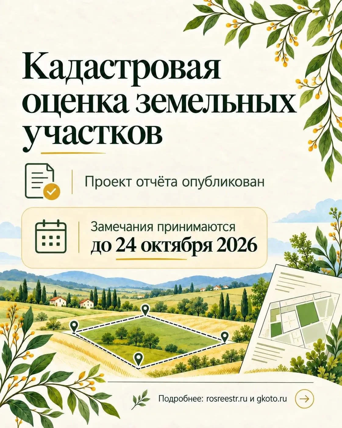 🏡 Проверьте кадастровую стоимость своего участка