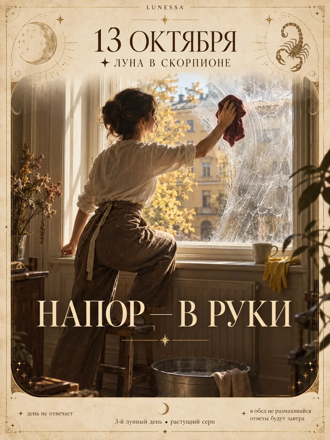 13 октября ✦ Луна в Скорпионе