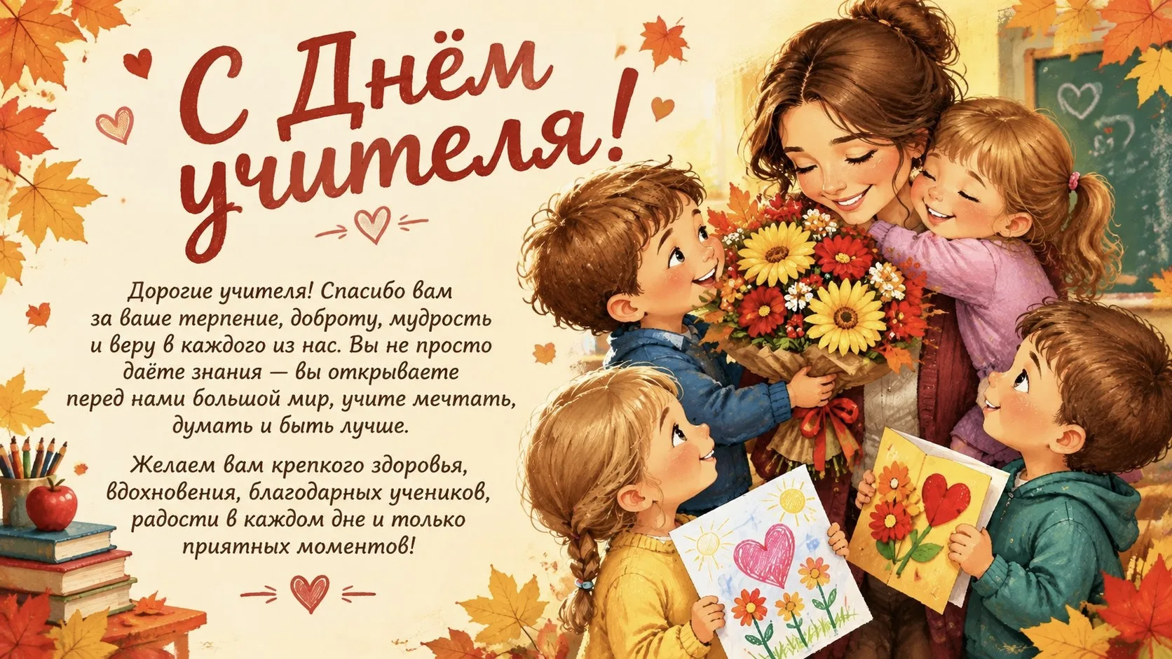 💐ПОЗДРАВЛЯЕМ С ДНЕМ УЧИТЕЛЯ!🧑‍🏫