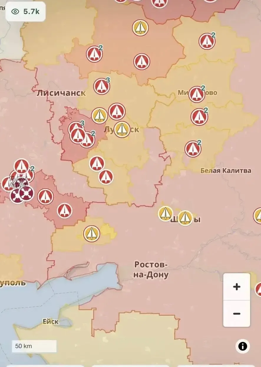 ⚠️ Беспилотная опасность! Пока всё более менее спокойно, есть фиксации по северу области.