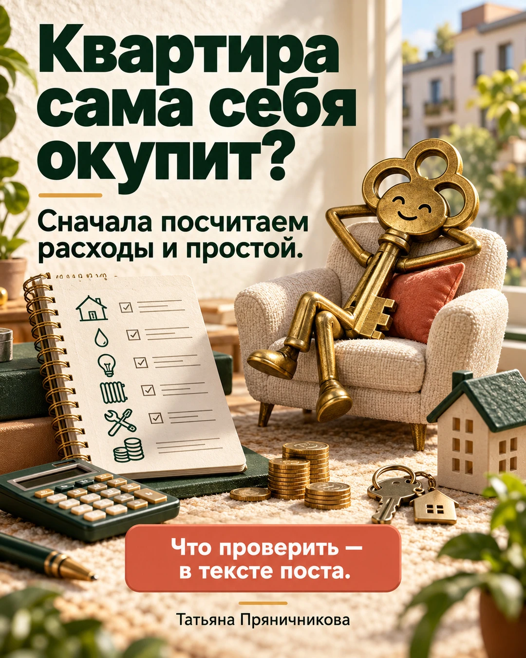 «Куплю квартиру, сдам — дальше она сама». Ключи, к сожалению, отчёты не заполняют 😄