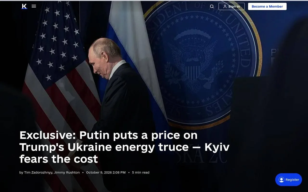 ↩️Россия потребовала от США снятия санкций в обмен на энергетическое перемирие — Kyiv I...