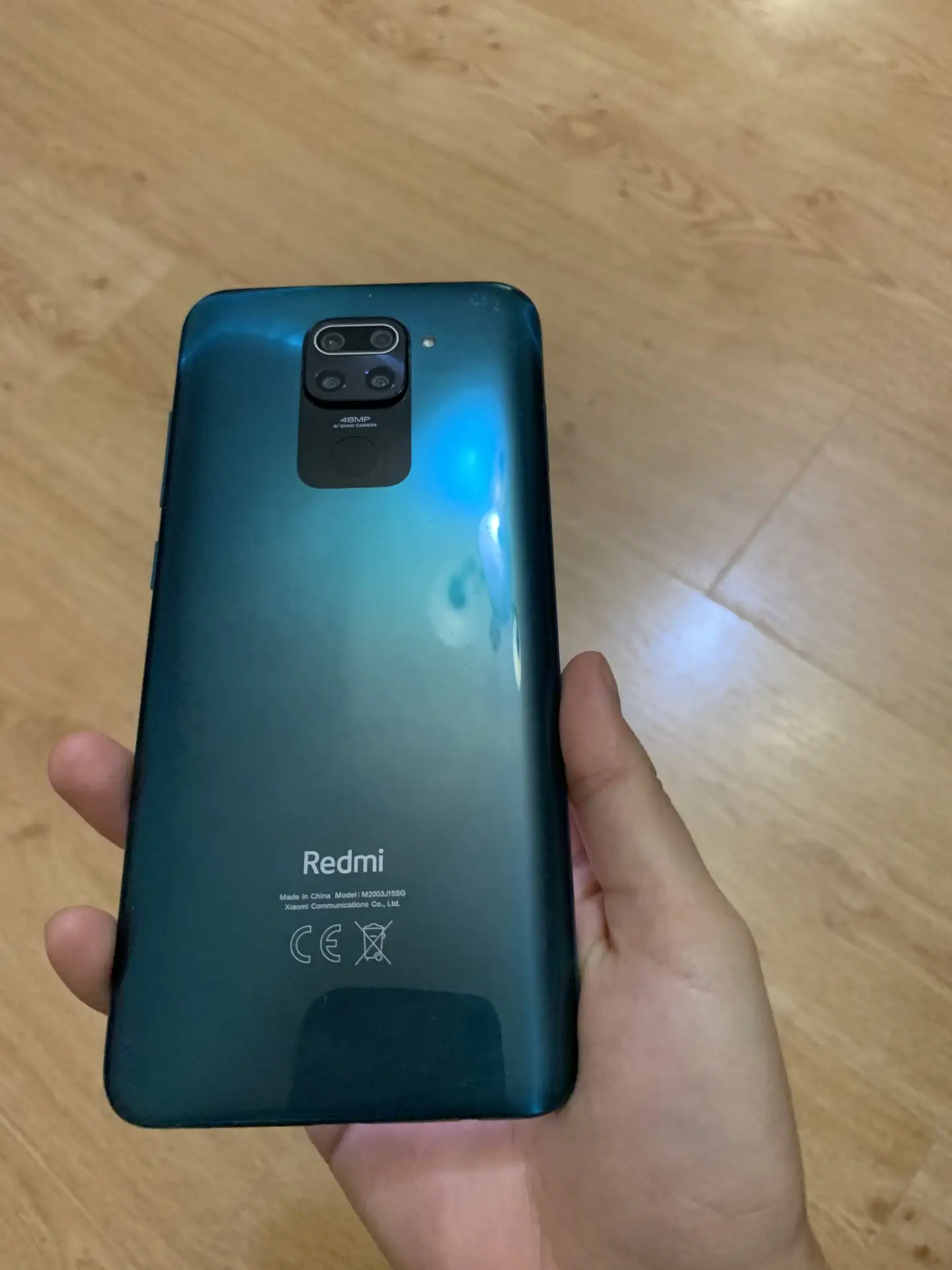 Смартфон Xiaomi Redmi Note 9 в красивом зеленом цвете (изумрудный оттенок) с объемом па...