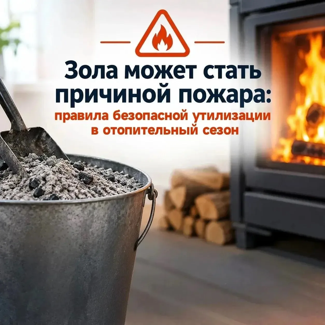 Зола может стать причиной пожара: правила безопасной утилизации в отопительный сезон 🪵🔥